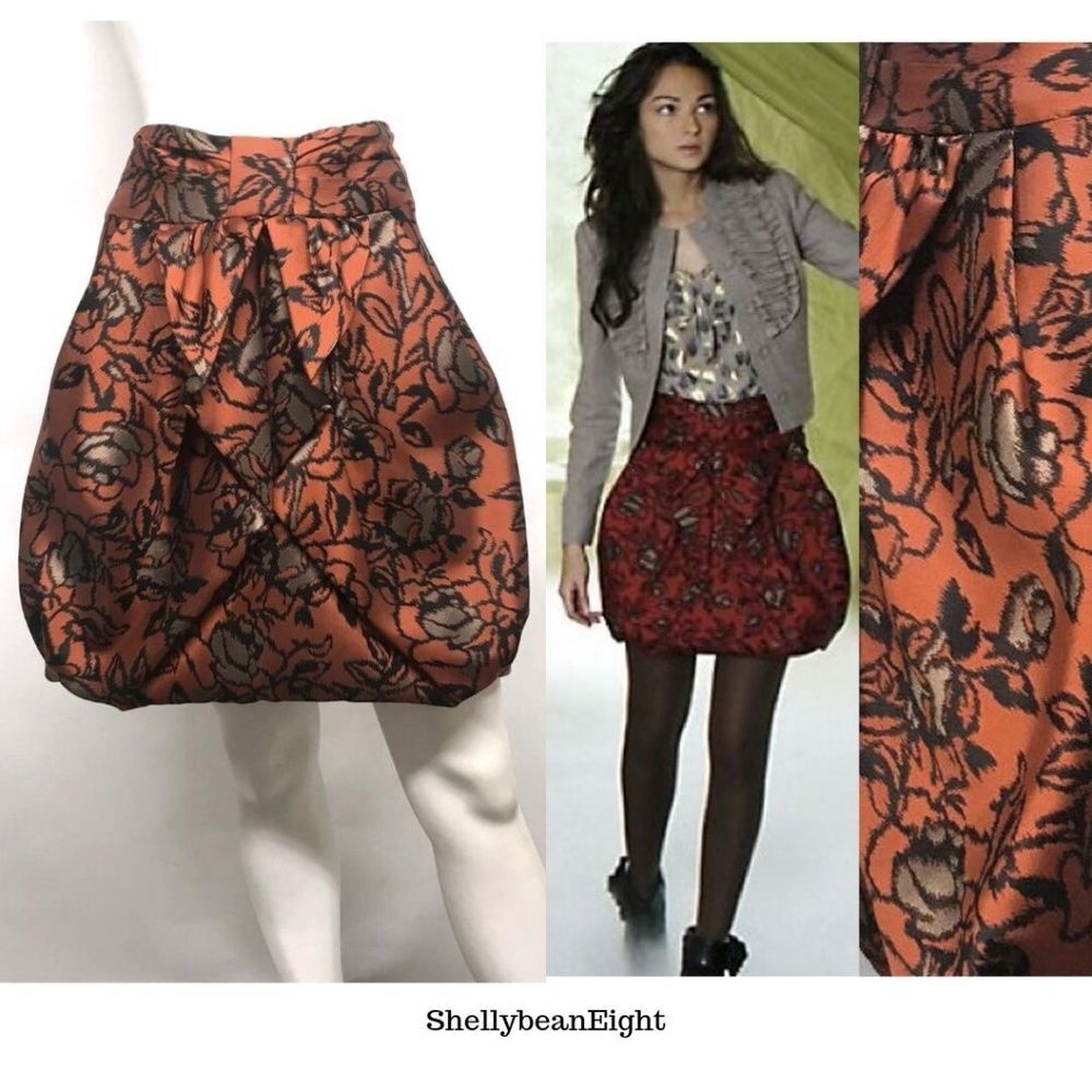 ANTHROPOLOGIE Eva Franco Missive Bubble Skirt 8